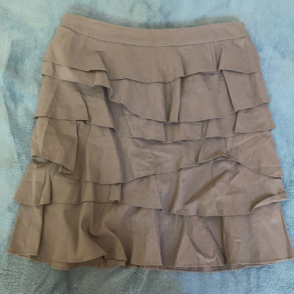 Gray layered skirt